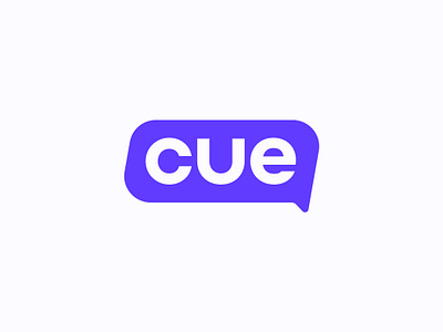Cue logo design ai bot branding chat chatbot cue design fast generative icon logo mark monogram social speak speed talk technology web3 wordmark