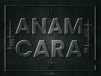 Anam Cara anam cara bevel emboss branding design effects graphic design irish words mobile photoshop soul friend stone plaque