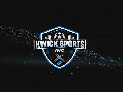 Kwick Sports Inc Logo brand design brand identity branding branding design cricket logo design graphic design illustrator logo logo logo design soccer logo sports branding sports logo vector logo
