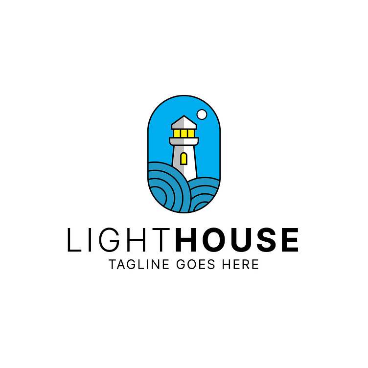 Light House Logo by Masroor Hassan on Dribbble