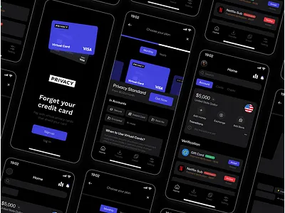 Privacy App Redesign Concept 3d animation app design banking app branding dark theme design graphic design icon illustration landing page logo motion graphics privacy product app ui ui design ux vector web app