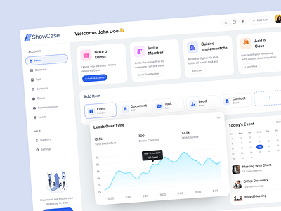 ShowCase - SaaS Law Firm Dashboard analytics attorney chart dashboard figma graph law lawdashboard lawfirm legel minimal portfolio portfolio website product saas ui ux web webapp website agency