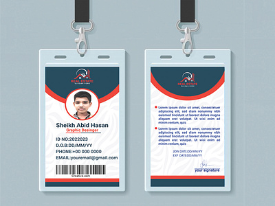 ID Card Design Project company corporate design id card id card mockup ideas template