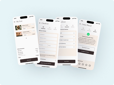 KoffeNerd: Specialty Coffee e-com - Checkout Flow app app design barista barista app coffee coffee app design ecom ecommerce interaction deisgn mockup product product design ui ux visual design