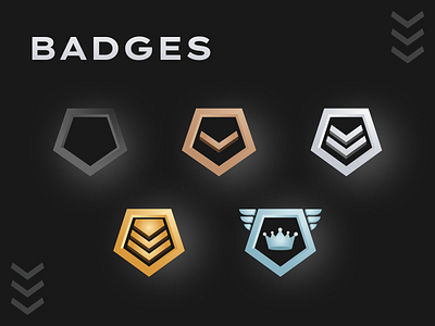 Tier Level Badges app badges branding design gamification graphic design illustration ui ui badges ui design