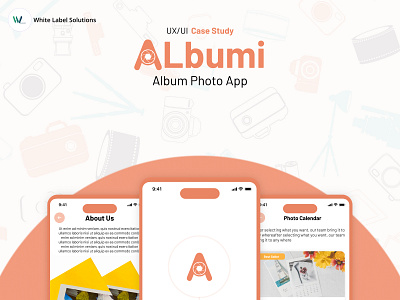 Albume App - WLS album app branding design logo mobile mobile app printing ui ux