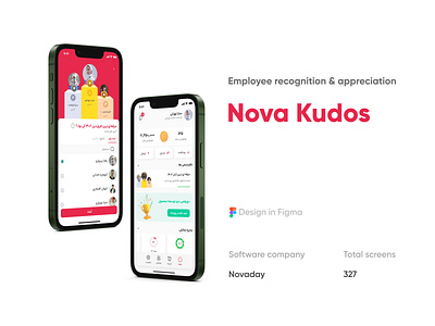 Nova kudos app design employee employeerecognition product productdesign ui ux