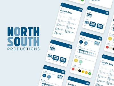 North South Brand Guidelines (Basic) brand guide branding ci colour colour palette corporate identity design digital digital design film graphic design logo logo design production