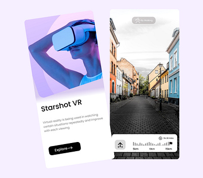 Virtual Reality App app arvr branding clean design design graphic design illustration interaction design logo minimal minimalist typography ui user interface ux vector virtual reality visual design web website