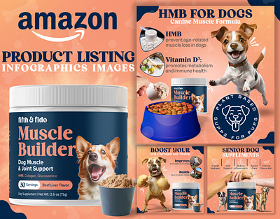 Amazon Listing Infographics Images || Pet Supplement a content adobe illustrator adobe photoshop amazon amazon listing amazon listing images ebc ebc design enhanced brand content graphic design infographics listing listing design listing images