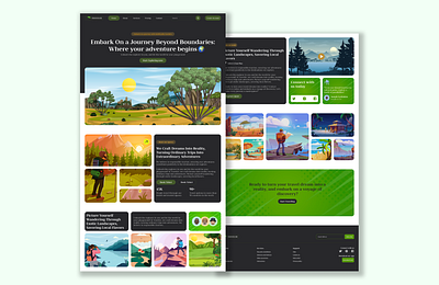 Traveler - A Travel Agency Landing Page landing page product design ui uiux web design