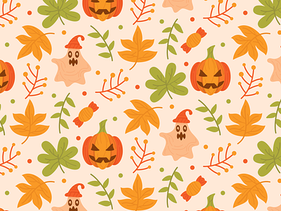 Halloween Pattern Background autumn background design halloween illustration pattern thanksgiving