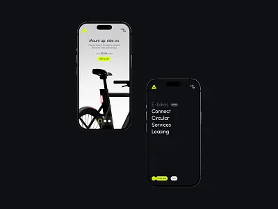 Cowboy e-bikes animation branding case study design graphic design illustration logo ui ux webdesign