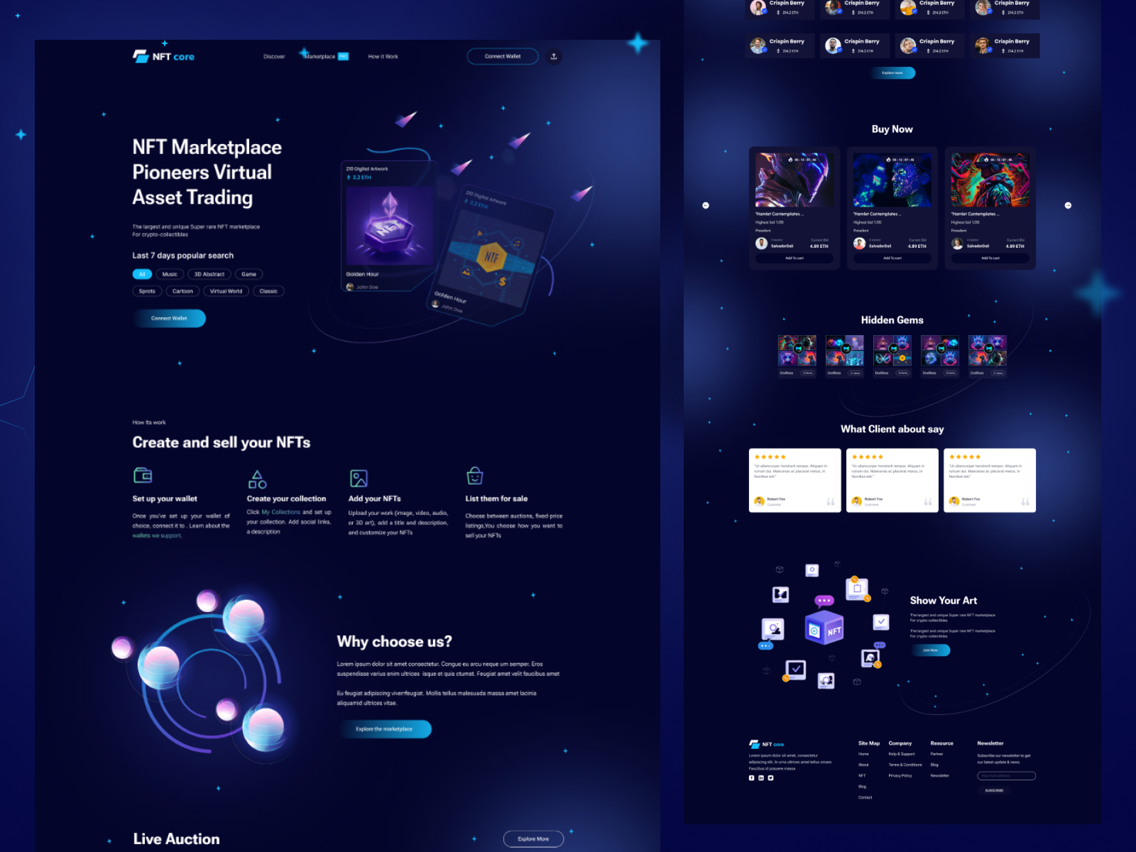 NFT Selling Landing Page colorful ui creative design design landing page landing page ui modern modern design nft nft design nft landing page nft selling nft ui ui ui ux user interface