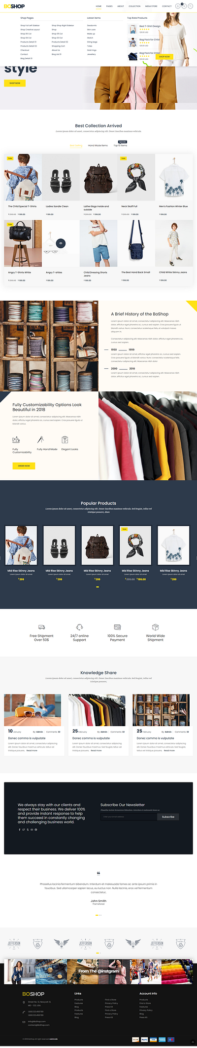 E Commerce Website Design ui