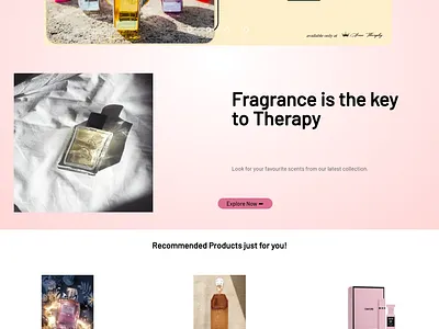 Perfume E commerce Website UI UX ui