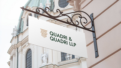Quadri and Quadri LLP logo branding design graphic design illustration logo typography ui ux vector