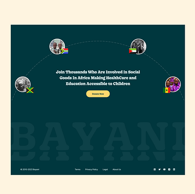 Bayani - Footer dashboard dashboard ui design graphic design illustration logo ui ux website