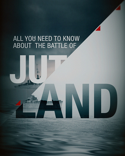 Battle of Jutland typography treatment 2d animation graphic design infographic motion graphics motiondesign typography