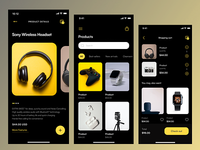 E-commerce Mobile App clean design design ecommerce app design graphic design ios mobile app design mobile app interface online shopping app ui uiux ux visual design