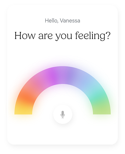 How are you feeling? app design design emotions minimal mood app motion graphics rainbow rate slider typography ui ux wellbeing