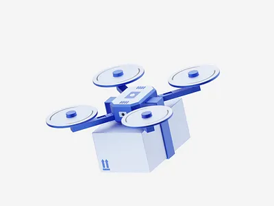 Drone delivery service 3d 3d animation 3d render after effects animation blender graphic design illustration motion graphics