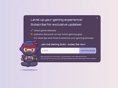 Daily UI Challenge | 016 | Pop-up Overlay dailyui dailyuichallenge figma gaming message popup store subscription ui webdesign