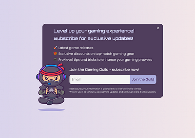Daily UI Challenge | 016 | Pop-up Overlay dailyui dailyuichallenge figma gaming message popup store subscription ui webdesign