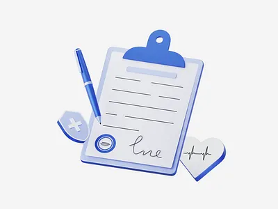 Signed insurance policy 3d 3d animation 3d render animation blender design graphic design illustration insurance medical motion graphics policy