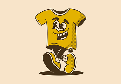 T-shirt character adipra std retro art t shirt character t shirt mascot vintage art