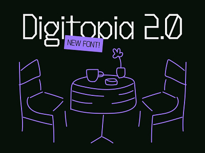 Digitopia Sans 2.0! (Reborn Version) design experimental font fonts graphic design grotesk sans serif serif typeface typography