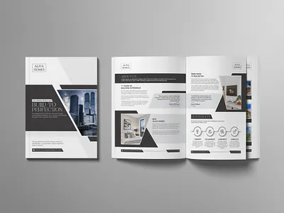 Homes Design & Build Real Estate Company Pro annual report brochure building brochure business business brochure catalog company company brochure company profile custom building custom design design graphic design homes brochure house profile magazine modern design mortgage real estate brochure real estate company profile