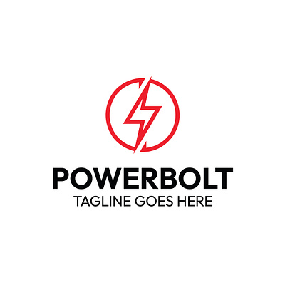 Power Bolt Logo app branding design graphic design logo vector