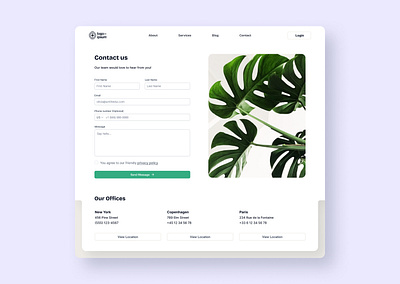 DAY 028 / CONTACT PAGE contact contact page credential daily ui dailyui day 028 user interface ux