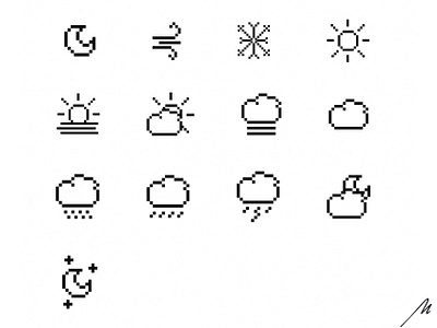 Daily UI #055 - Icon Set 100daychallenge dailyui design icon icon set icons weather weather icons