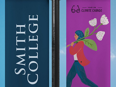 Smith College Design and Illustration animated gif banner design banner illustration college graphics illustrated gif smith college