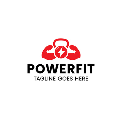 Power fit Logo app branding design graphic design logo vector