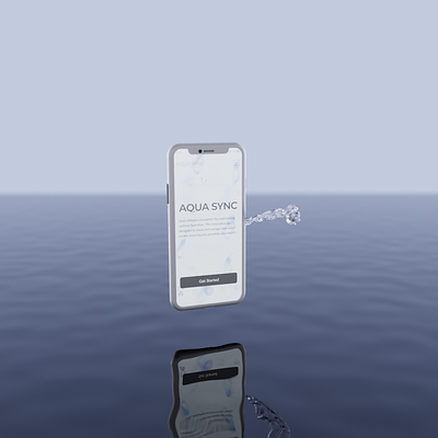 3D Mockup & Element Water 3d ae animation blander design element water figma mockup motion graphics ui ux ui water