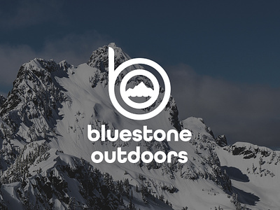 Bluestone Outdoors - Logo branding brandingdesign design graphic design illustration logo logo design mountain logo mountaineering logo typography ui vector
