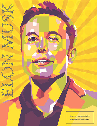 Elon Musk graphic design