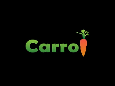 Carrot Logo Design (Unused). appicon applogo brand identity carrot logo creativelogo daily logo gradient logo logo concept logo mark logo process logo room mordent logo