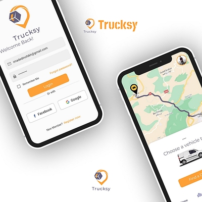 Trucky Mobile App app mobile shipping ui uikit ux