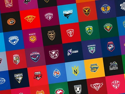 Rugby League Rebrand animation branding league logos rugby sports