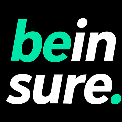 Beinsure logo graphic design logo