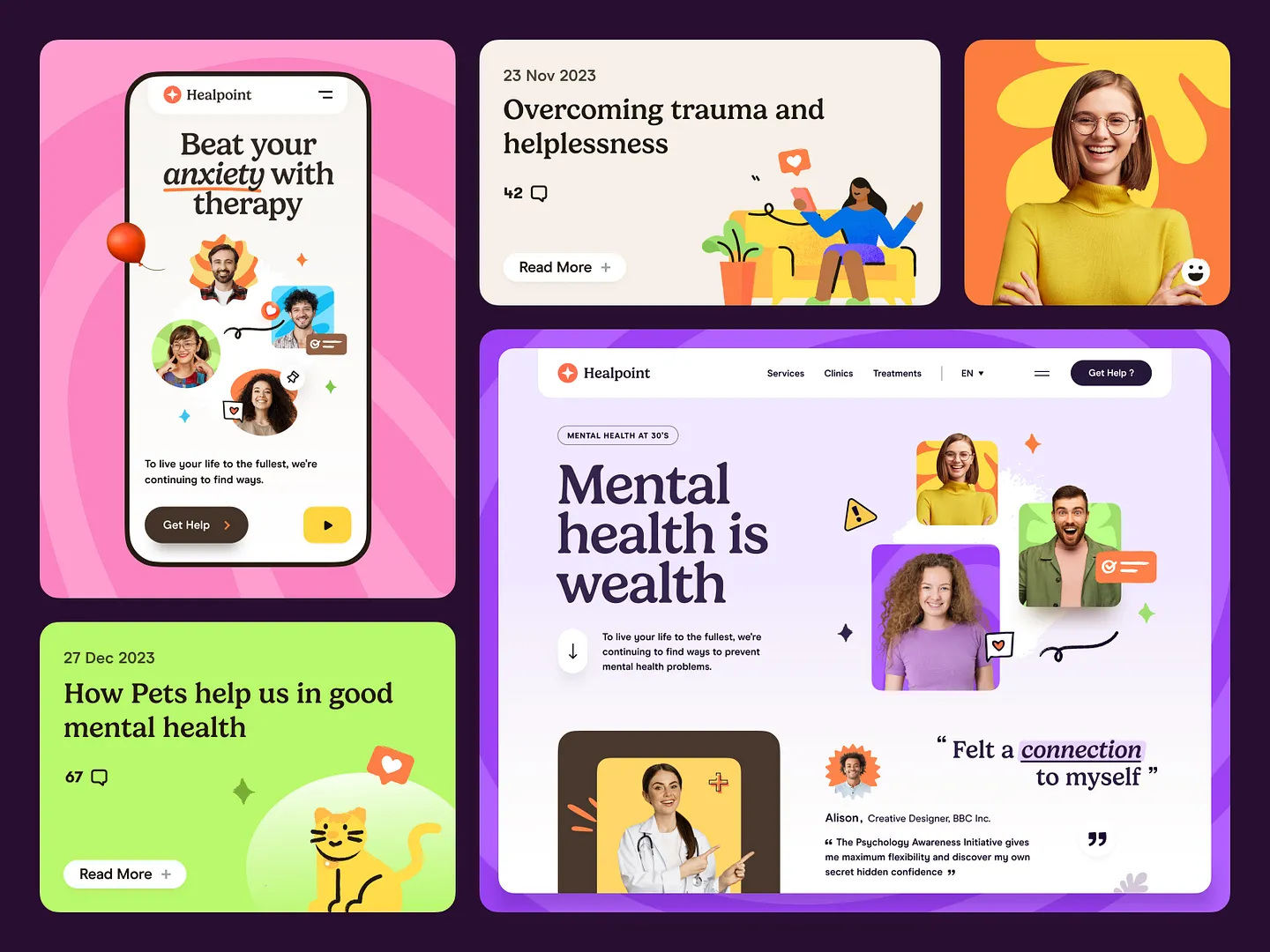 Innovative Clinic Website Design for Mental Health Services