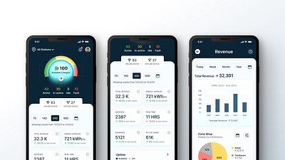 EV Charging Station App app design figma ui ux