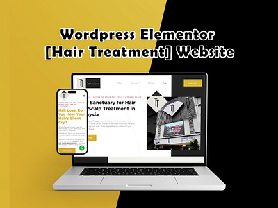 Wordpress Hair Loss Treatment Website branding design digital marketing dribbble shots hair loss treatment hair treatment services illustration responsive responsive design seo optimization social media integration ui web design website website design wordpress wordpress design wordpress themes