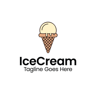 Ice Cream Logo app branding design graphic design illustration logo vector