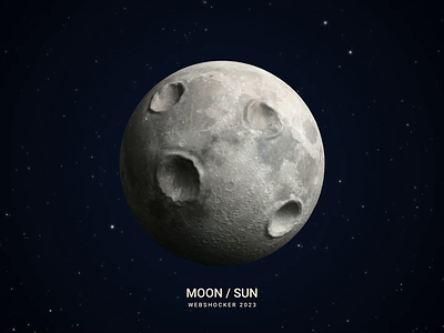Moon / Sun 3d 3d art adobe after effects animation artist design dribbble festival loop moon music render sphere sun visual webshocker