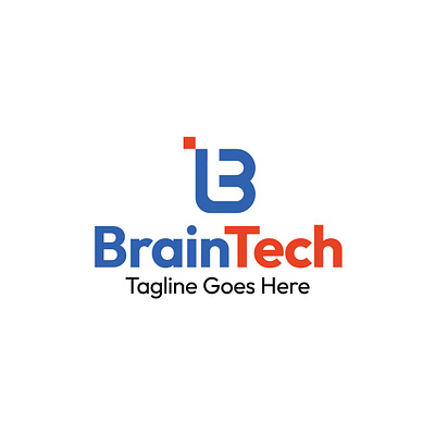 Brain Tech Logo app branding design graphic design logo typography vector